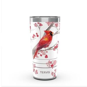 Tervis Cardinal & Berry Branches Stainless Steel Traveler Water Bottle  - New